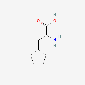 Chemical structure of H-β-Cyclopentyl-DL-Ala-OH