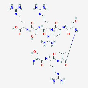 Chemical structure of IGF-II (33-40)