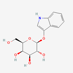 Chemical structure of Indol-3-yl-β-D-galactopyranoside
