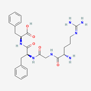 Chemical structure of Insulin B (22-25)