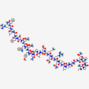 Chemical structure of Kisspeptin-54 (27-54) (human)