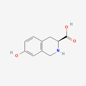 Chemical structure of L-7-Hydroxy-1,2,3,4-tetrahydroisoquinoline-3-carboxylic acid