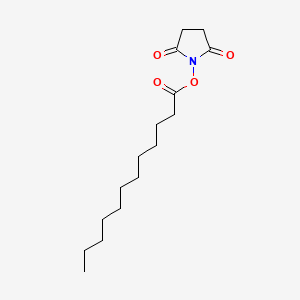 Chemical structure of Lauric acid-OSu