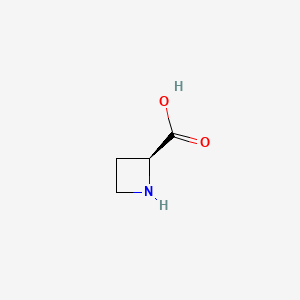 Chemical structure of L-Azetidine-2-carboxylic acid