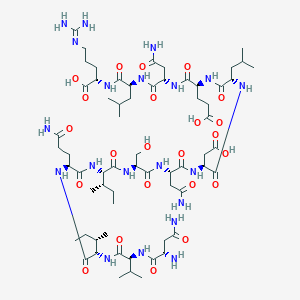 Chemical structure of Leptin (93-105) (human)