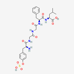 Chemical structure of Leu-Enkephalin (sulfated)