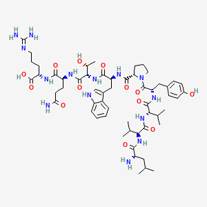 Chemical structure of Leu-Valorphin-Arg