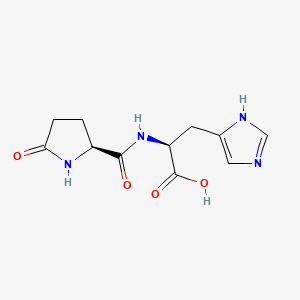 Chemical structure of Pyroglutamylhistidine