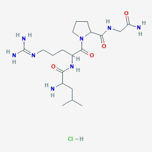 Chemical structure of LHRH (7-10) · 2 HCl