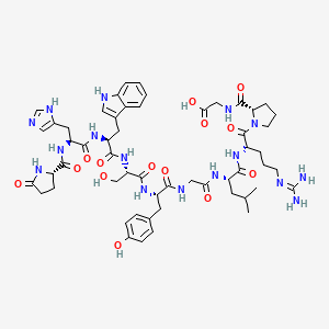 Chemical structure of LHRH (free acid)
