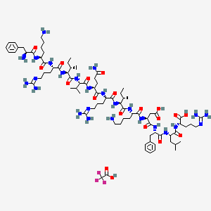 Chemical structure of LL-37 FK-13