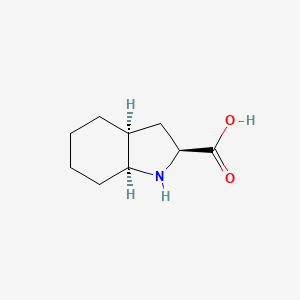 Chemical structure of Octahydroindole-2-carboxylic acid