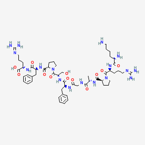 Chemical structure of Lys-(Ala³)-Bradykinin