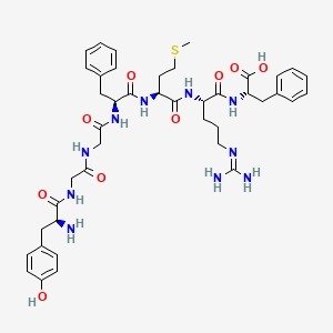 Chemical structure of Met-Enkephalin-Arg-Phe