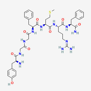 Chemical structure of Met-Enkephalin-Arg-Phe amide