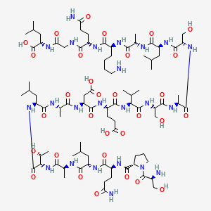 Chemical structure of Microtubule-Associated Protein (142-161) (human)