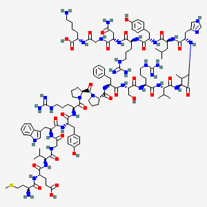 Chemical structure of Myelin Oligodendrocyte Glycoprotein (35-55) (human)