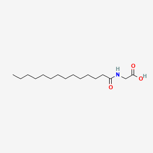 Chemical structure of Myristoyl-Gly-OH