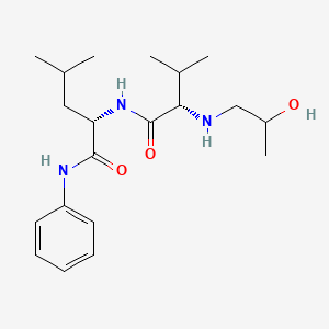 Chemical structure of N-((RS)-2-Hydroxy-propyl)-Val-Leu-anilide