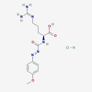 Chemical structure of N-(4-Methoxyphenylazoformyl)-Arg-OH · HCl