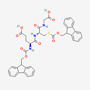 Chemical structure of N,S-Bis-Fmoc-glutathione