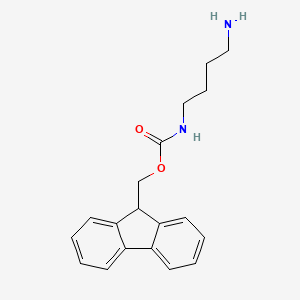 Chemical structure of N-1-Fmoc-1,4-diaminobutane · HCl