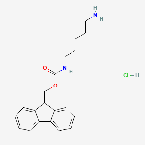 Chemical structure of N-1-Fmoc-1,5-diaminopentane · HCl