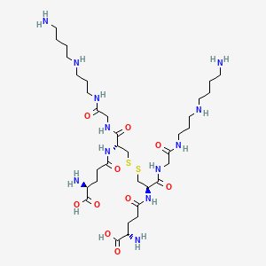 Chemical structure of N¹-Glutathionyl-spermidine disulfide