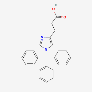 Chemical structure of N-1-Trityl-deamino-histidine