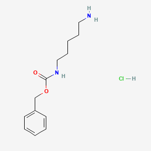 Chemical structure of N-1-Z-1,5-diaminopentane · HCl