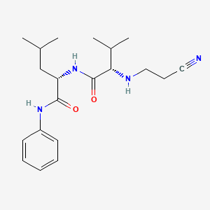 Chemical structure of N-2-Cyanoethyl-Val-Leu-anilide