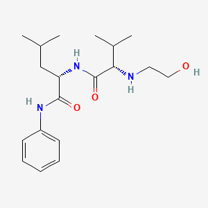 Chemical structure of N-2-Hydroxyethyl-Val-Leu-anilide