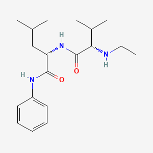 Chemical structure of N-Et-Val-Leu-anilide