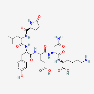 Chemical structure of Neurotensin (1-6)