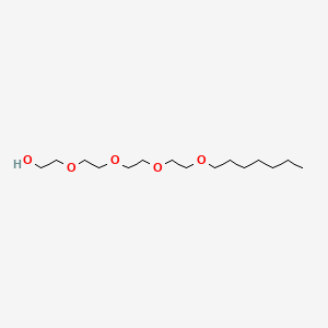 Chemical structure of n-Heptyltetraoxyethylene