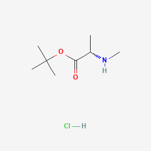 Chemical structure of N-Me-Ala-OtBu · HCl