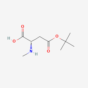 Chemical structure of N-Me-Asp(OtBu)-OH