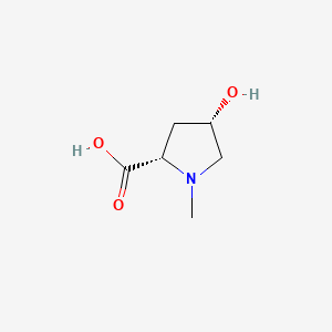 Chemical structure of N-Me-cis-Hyp-OH