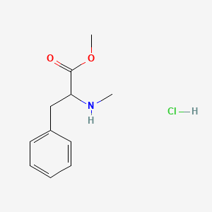 Chemical structure of N-Me-DL-Phe-OMe · HCl