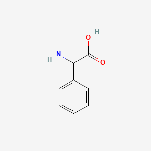 Chemical structure of N-Me-DL-Phg-OH