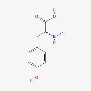Chemical structure of N-Me-D-Tyr-OH