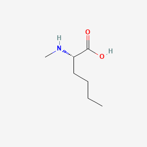 Chemical structure of N-Me-Nle-OH