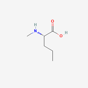 Chemical structure of N-Me-Nva-OH
