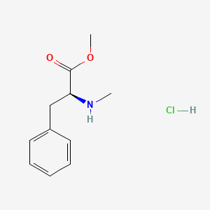 Chemical structure of N-Me-Phe-OMe · HCl