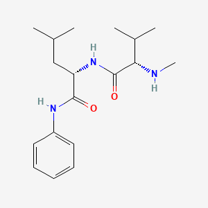 Chemical structure of N-Me-Val-Leu-anilide