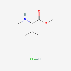 Chemical structure of N-Me-Val-OMe · HCl