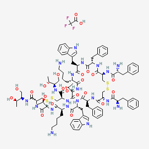 Chemical structure of Octreotide trifluoroacetate salt (Dimer, Parallel)