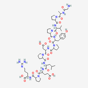 Chemical structure of Osteocalcin (7-19) (human)