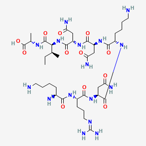 Chemical structure of Glicentin (62-69)