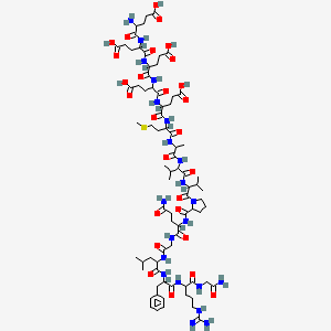 Chemical structure of Pancreastatin (33-48) (human)